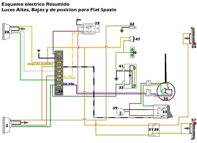 plano instalacion electrica fiat 147 diesel